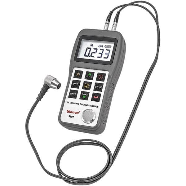 Starrett - Electronic Thickness Gages Minimum Measurement (Decimal Inch): 0.0000 Maximum Measurement (Inch): 3-1/2 - USA Tool & Supply