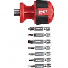 Milwaukee Tool - Bit Screwdrivers Type: 8-in-1 Nut Driver Tip Type: Philips; Slotted; Square; Torx - USA Tool & Supply