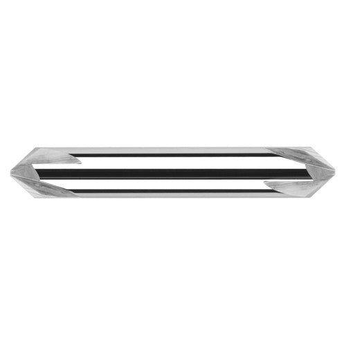 Chamfer Cutters - 0.2500″ (1/4″) Shank Diameter × 30° per side Carbide Pointed Chamfer Cutter DE, 2 Flutes