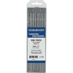 PRO-SOURCE - Tungsten Electrodes Type: 2% Cerialed Diameter (Inch): 3/32 - USA Tool & Supply
