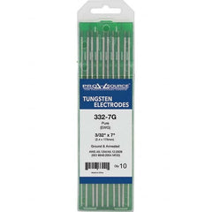 PRO-SOURCE - Tungsten Electrodes Type: Pure Diameter (Inch): 3/32 - USA Tool & Supply