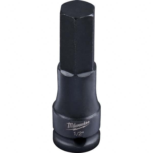 Milwaukee Tool - Impact Hex & Torx Bit Sockets Drive Size (Inch): 3/8 Hex Size (Inch): 1/2 - USA Tool & Supply