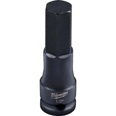Milwaukee Tool - Impact Hex & Torx Bit Sockets Drive Size (Inch): 3/8 Hex Size (Inch): 1/2 - USA Tool & Supply