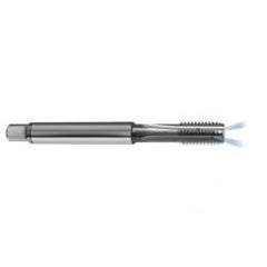 M8 x 1.0 Dia. - 6H - 4 FL - Carbide Semi-Bott Tap - Bright Finish-Coolant-Thru-FORM-C - USA Tool & Supply