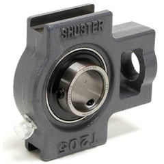 Shuster - UCT207-23, 1-7/16" ID, 102mm OAL x 129mm OAH42.9mm Wide, Ball Bearing Take-Up Unit - Exact Industrial Supply