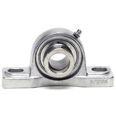 Shuster - SNASP204-12, 3/4" ID, 125.5mm OAL x 2-1/2" OAH, Ball Bearing Pillow Block - Exact Industrial Supply