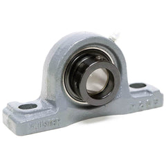 Shuster - NAPL206-19, 1-3/16" ID, 160mm OAL x 3-1/8" OAH, Ball Bearing Pillow Block - Exact Industrial Supply