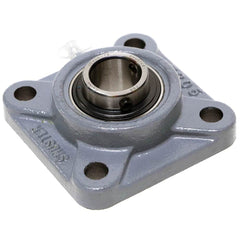 Shuster - UCF212-36, 2-1/4" ID, 6-7/8" OAL x 6-7/8" OAH, 4-Bolt Flange Bearing - Exact Industrial Supply