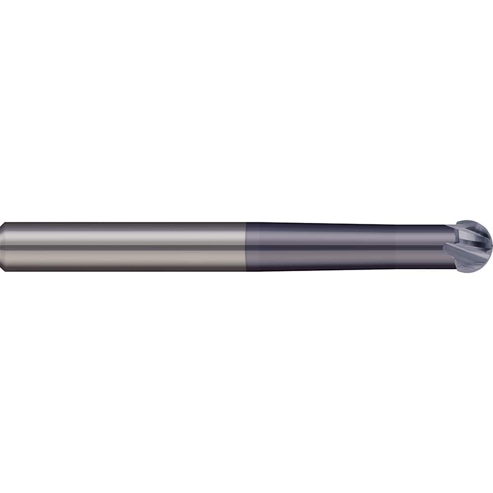 Micro 100 - 5/8" Diam 220° Wrap Angle 1/2" LOC 2-Flute AlTiN Finish Undercut End Mill - Exact Industrial Supply