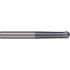 Micro 100 - 5/8" Diam 220° Wrap Angle 1/2" LOC 4-Flute AlTiN Finish Undercut End Mill - Exact Industrial Supply