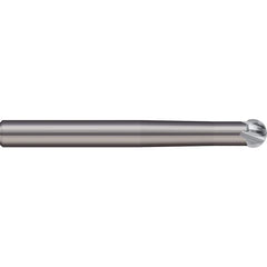 Micro 100 - 8mm Diam 220° Wrap Angle 5.4mm LOC 3-Flute Uncoated Undercut End Mill - Exact Industrial Supply