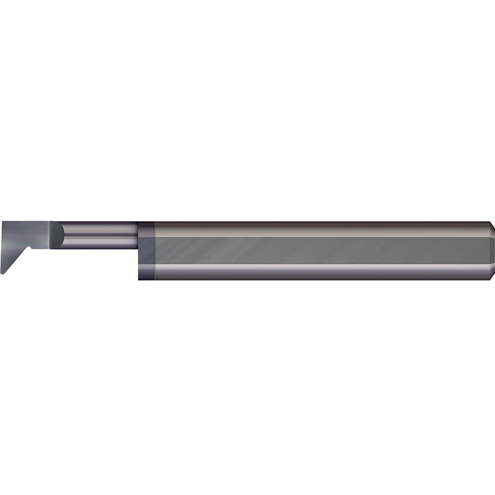 Profiling Tools; Minimum Bore Diameter (Decimal Inch): 0.0800; Maximum Bore Depth (Decimal Inch): 0.3000; Radius: 0.0020; Overall Length (Decimal Inch): 1-1/2; Shank Diameter (Inch): 1/8; Projection: Projection; Finish/Coating: AlTiN; Projection (Decimal