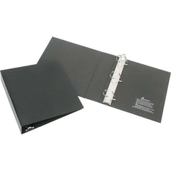 Ability One - Ring Binders; Binder Type: Non-View ; Capacity: 2" ; Color: Black ; Material: Vinyl ; Size: 8-1/2 x 11 - Exact Industrial Supply