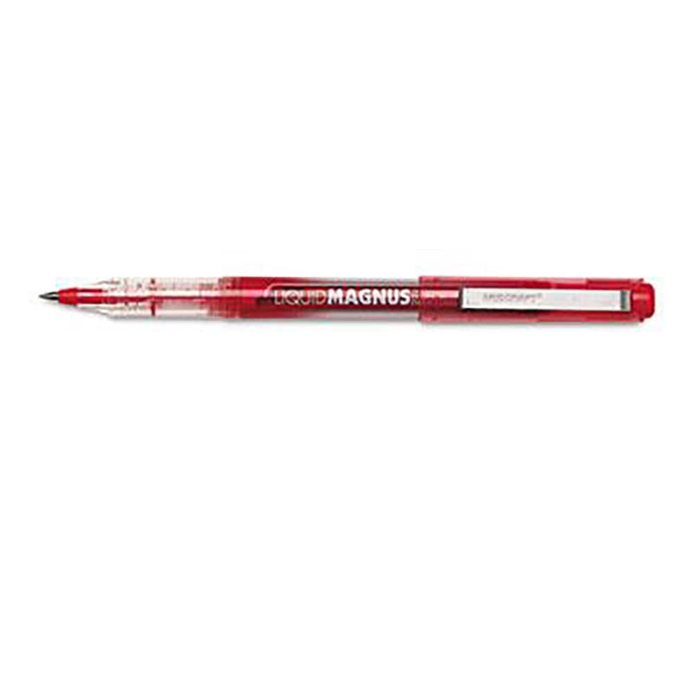 Ability One - Pens & Pencils; Type: Rollerball Pen ; Color: Red ; Tip Type: 0.5MM - Exact Industrial Supply