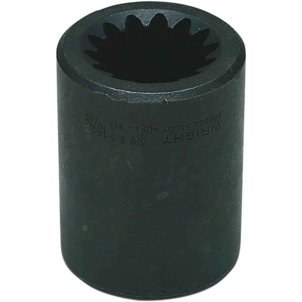 Wright Tool & Forge - Impact Sockets; Drive Size: #5 Spline ; Size (Inch): 15/16 ; Type: Standard ; Style: Impact Socket ; Style: Impact Socket ; Style: Impact Socket - Exact Industrial Supply