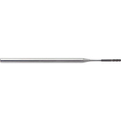 M.A. Ford - Ball End Mills; Mill Diameter (Inch): 1/32 ; Mill Diameter (Decimal Inch): 0.0313 ; Number of Flutes: 4 ; Length of Cut (Inch): 3/32 ; Length of Cut (Decimal Inch): 0.0938 ; Material: Solid Carbide - Exact Industrial Supply