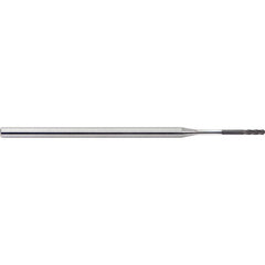 M.A. Ford - Ball End Mills; Mill Diameter (Inch): 1/32 ; Mill Diameter (Decimal Inch): 0.0313 ; Number of Flutes: 4 ; Length of Cut (Inch): 3/32 ; Length of Cut (Decimal Inch): 0.0938 ; Material: Solid Carbide - Exact Industrial Supply