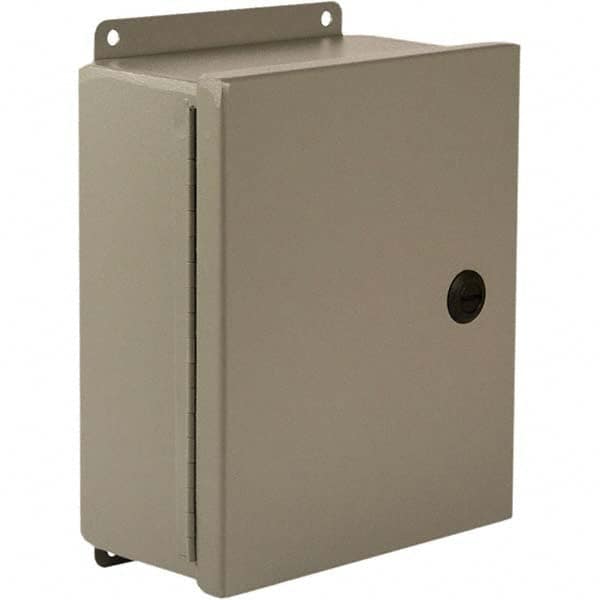 Wiegmann - NEMA 4 Steel Standard Enclosure with Continuous Hinge Cover - USA Tool & Supply