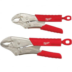 Milwaukee Tool - Plier Sets Set Type: Locking Pliers Number of Pieces: 2 - USA Tool & Supply