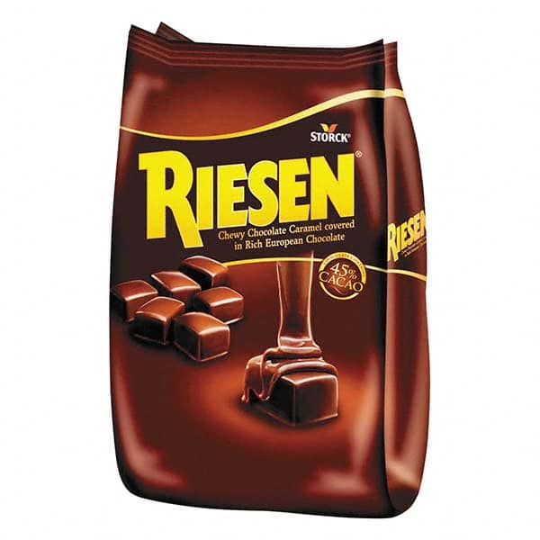 Riesen - Snacks, Cookies, Candy & Gum Breakroom Accessory Type: Candy Breakroom Accessory Description: Chocolate Caramel Candies, 30oz Bag - USA Tool & Supply