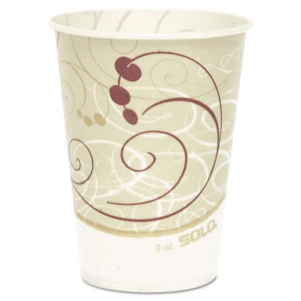 DART - Waxed Paper Cold Cups, 9 oz, Symphony Design, 100/Bag - USA Tool & Supply