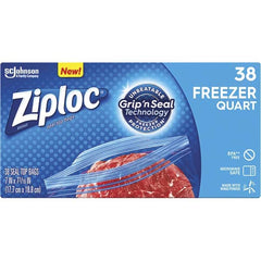 Ziploc - Reclosable Food & Sandwich Bags Volume Capacity: 1 Qt. Width (Inch): 6.970 - USA Tool & Supply