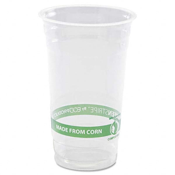 ECO PRODUCTS - GreenStripe Renewable & Compostable Cold Cups - 24 oz, 50/PK, 20 PK/CT - USA Tool & Supply