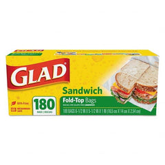 Glad - Reclosable Food & Sandwich Bags Volume Capacity: 1 Gal. Width (Inch): 6-1/2 - USA Tool & Supply