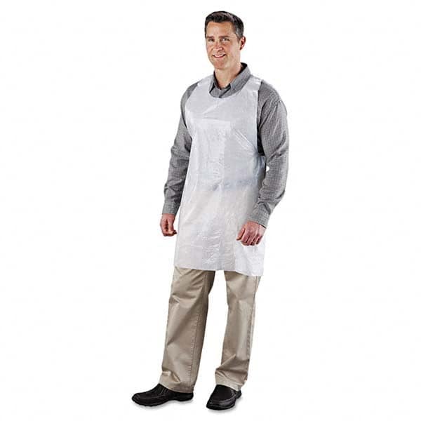 Royal Paper - Disposable & Chemical Resistant Aprons Garment Style: Bib Apron Garment Type: NonChemical Resistant - USA Tool & Supply