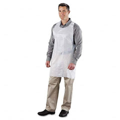 Royal Paper - Disposable & Chemical Resistant Aprons Garment Style: Bib Apron Garment Type: NonChemical Resistant - USA Tool & Supply