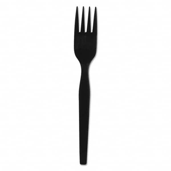 Dixie - SmartStock Plastic Cutlery Refill, Forks, 6", Black, 40/Pack, 24 Packs/CT - USA Tool & Supply