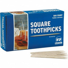 Royal Paper - Toiletries Type: Wood Toothpicks Container Type: Box - USA Tool & Supply