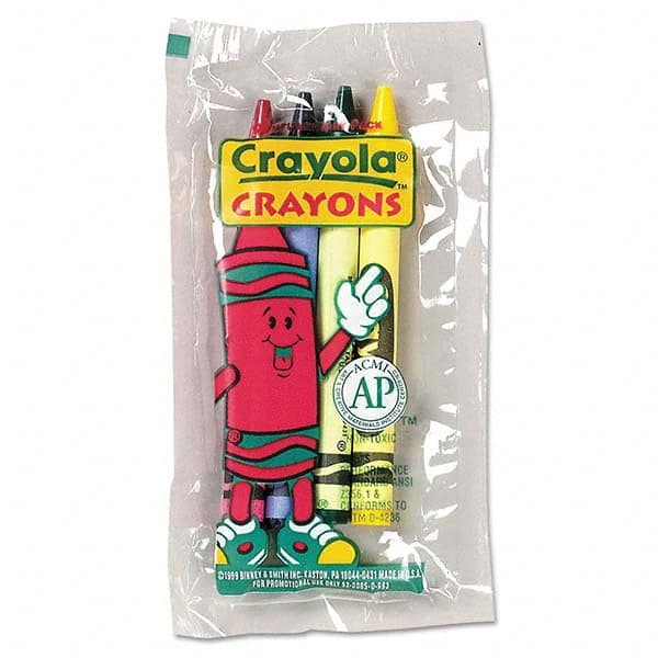 Crayola - Markers & Paintsticks Type: All Purpose Wax Crayon Color: Blue; Green; Red; Yellow - USA Tool & Supply