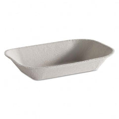 Chinet - Savaday Molded Fiber Food Tray, Beige, 7x5, 250/BG, 4 BG/CT - USA Tool & Supply