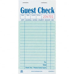 Royal Paper - Note Pads, Writing Pads & Notebooks Writing Pads & Notebook Type: Guest Book Size: 3-1/2 x 6-45/64 - USA Tool & Supply