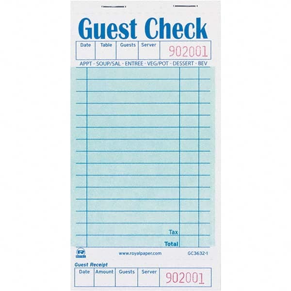 Royal Paper - Note Pads, Writing Pads & Notebooks Writing Pads & Notebook Type: Guest Book Size: 11 x 8-1/2 - USA Tool & Supply