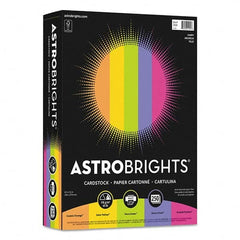 Astrobrights - Office Machine Supplies & Accessories Office Machine/Equipment Accessory Type: Card Stock For Use With: Copiers; Inkjet Printers; Laser Printers - USA Tool & Supply