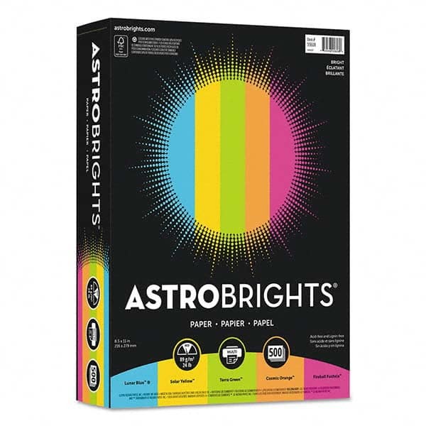 Astrobrights - Office Machine Supplies & Accessories Office Machine/Equipment Accessory Type: Copy Paper For Use With: Copiers; Inkjet Printers; Laser Printers - USA Tool & Supply