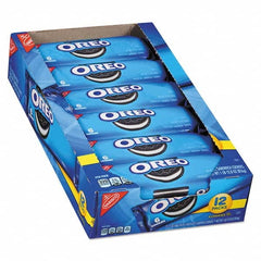 Nabisco - Snacks, Cookies, Candy & Gum Breakroom Accessory Type: Cookies Breakroom Accessory Description: Oreo Cookies Single Serve Packs, Chocolate, 2.4oz Pack, 6 Cookies/Pack, 12Pk/Bx - USA Tool & Supply