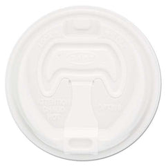 DART - Optima Reclosable Lid, 12-24 oz Foam Cups, White, 100/Bag - USA Tool & Supply