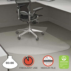 Deflect-o - Chair Mats Style: Straight Edge Shape: L-Shaped - USA Tool & Supply