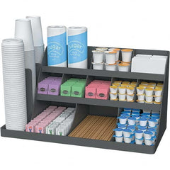 Mind Reader - Condiments & Dispensers Breakroom Accessory Type: Condiment Dispenser Breakroom Accessory Description: Extra Large Coffee Condiment and Accessory Organizer - USA Tool & Supply