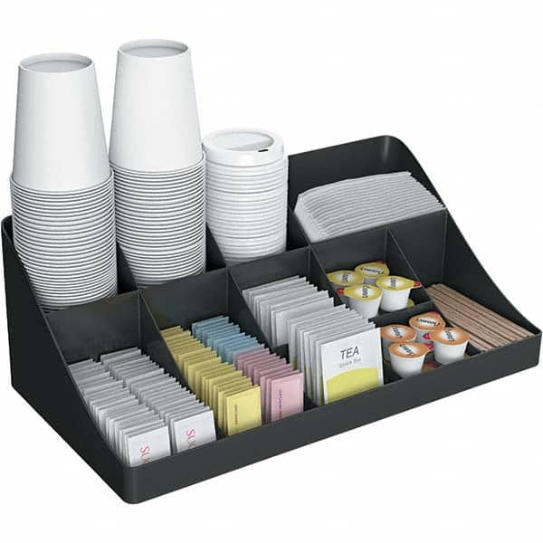 Mind Reader - Condiments & Dispensers Breakroom Accessory Type: Condiment Dispenser Breakroom Accessory Description: 11-Compartment Coffee Condiment Organizer - USA Tool & Supply