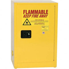 Eagle - Safety Cabinets Hazardous Chemical Type: Flammable and Combustible Liquids Color: Yellow - USA Tool & Supply