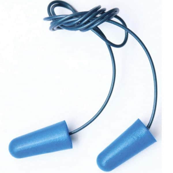 Cordova - 100 1-Pack Pairs Disposable Corded 32 dB Cone Shaped Earplugs - USA Tool & Supply