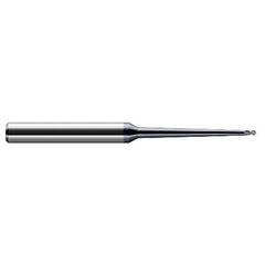 5/16″ Dia. × 1/2″ Shank × 15/32″ DOC × 4″ OAL, Carbide AlTiN, 2 Flute, Ballnose End Mill - Exact Industrial Supply