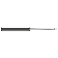 3/8″ Dia. × 1/2″ Shank × 0.563″ DOC × 4″ OAL, Carbide Uncoated, 2 Flute, Ballnose End Mill