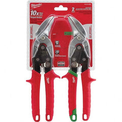 Milwaukee Tool - Snip & Shear Sets Type: Aviation Snip Set Pattern: Left; Right - USA Tool & Supply