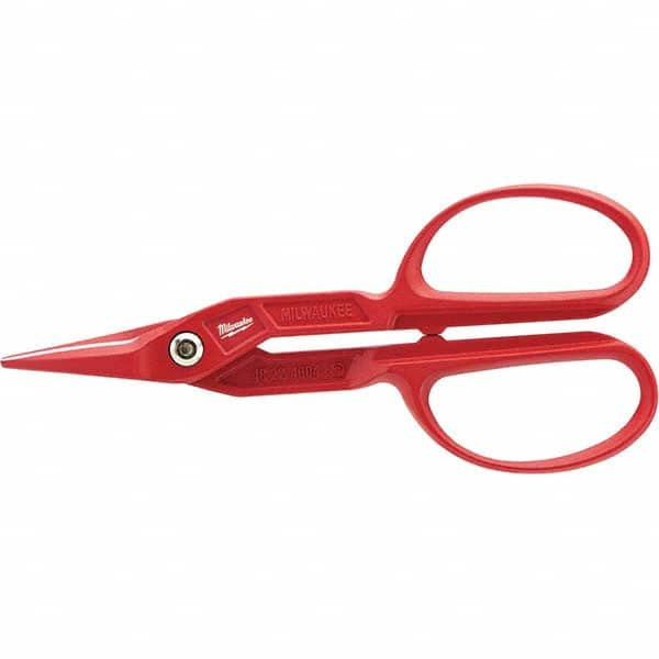 Milwaukee Tool - Snips Snip Type: Tinner's Snip Cut Direction: Straight - USA Tool & Supply