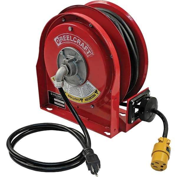 Reelcraft - Cord & Cable Reels End Type: Single Outlet Cable Length (Feet): 30 - USA Tool & Supply